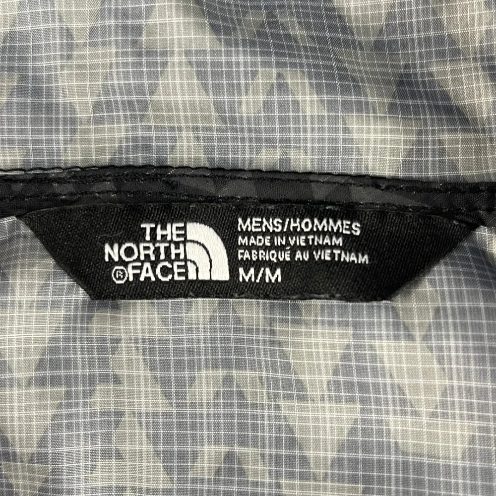 The North Face Mens M Gray Windbreaker Anorak WindWall Geometric Print